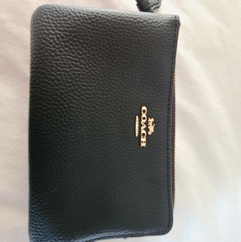 Coach Black Wristlet